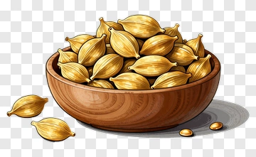 Bowl Of Cardamom Pods PNG
