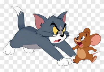 Cartoon Cat Chasing Mouse PNG
