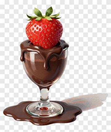 Chocolate Dessert With Strawberry PNG