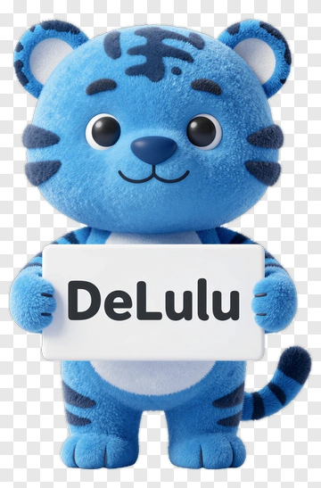 Cartoon Tiger Holding A Sign PNG