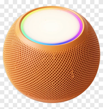 Smart Speaker With Colorful Light Ring PNG
