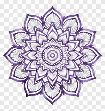 Purple Mandala Design PNG