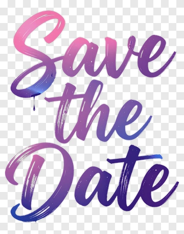 Save The Date PNG
