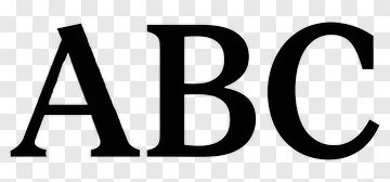 Bold Letters Abc PNG