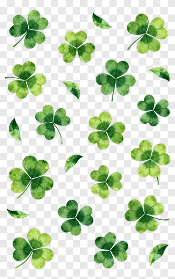 Green Clover Leaves PNG