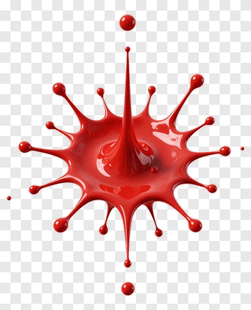 Red Paint Splash PNG