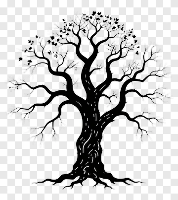 Black Tree With Bare Branches PNG
