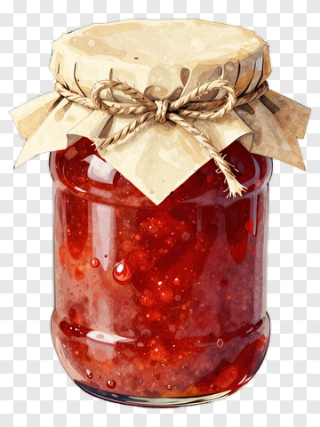 Jar Of Strawberry Jam PNG
