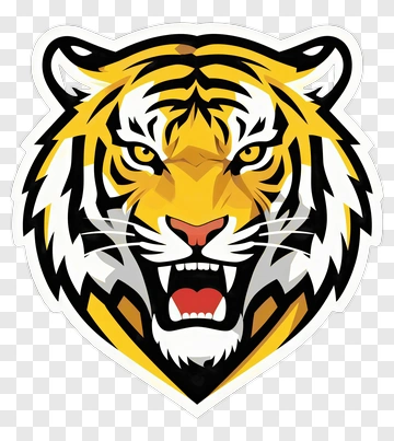 Angry Tiger Head Logo PNG