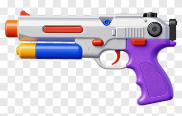 Colorful Toy Water Gun PNG