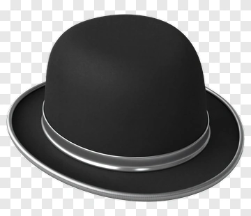 Black Bowler Hat PNG