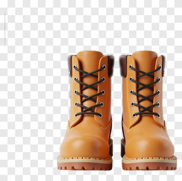 Brown Work Boots PNG