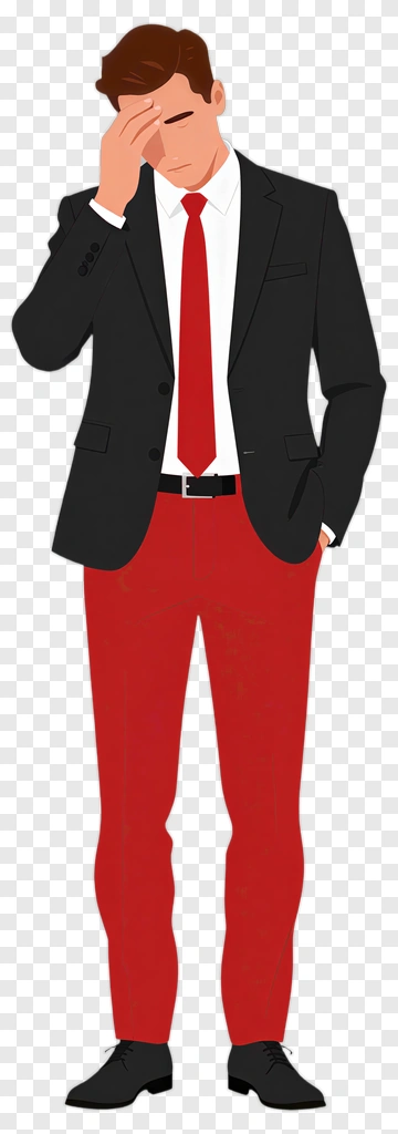 Frustrated Businessman In A Suit PNG