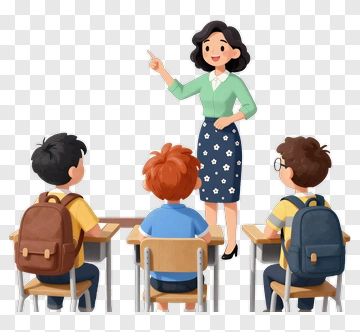 Teacher Presenting To Students In A Classroom PNG