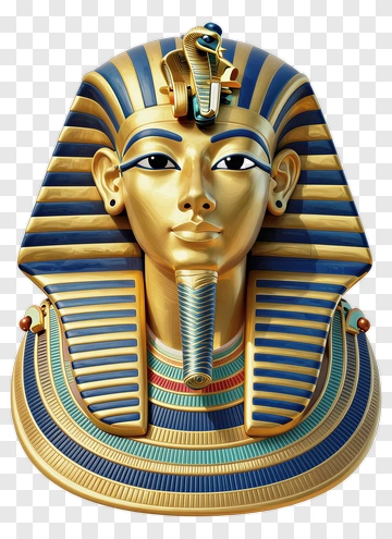 Golden Pharaoh Bust PNG