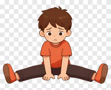 Sad Boy Sitting On The Floor PNG