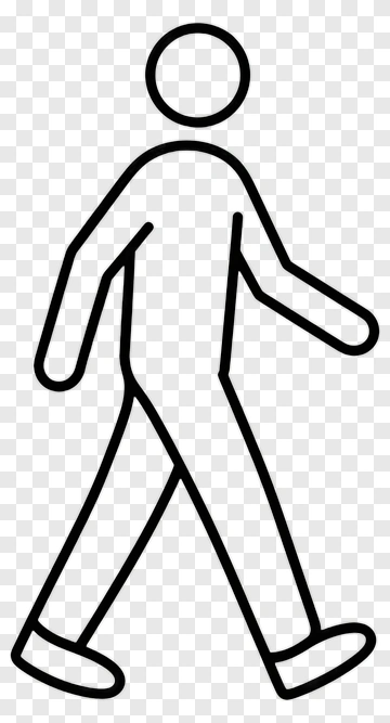 Walking Stick Figure PNG