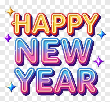 Happy New Year Greeting PNG