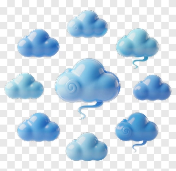 Colorful Clouds PNG