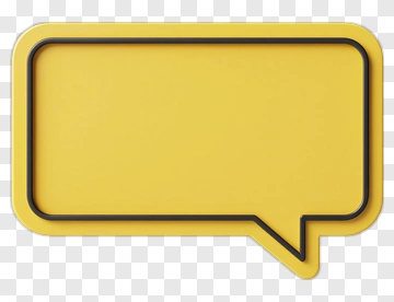 Yellow Speech Bubble PNG