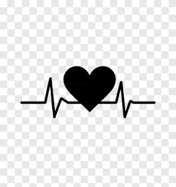 Heartbeat With Heart Icon PNG