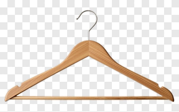 Wooden Clothes Hanger PNG