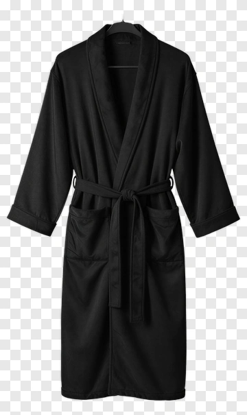 Black Bathrobe PNG