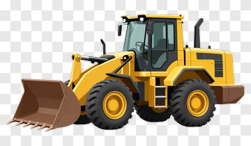 Yellow Loader Machine PNG