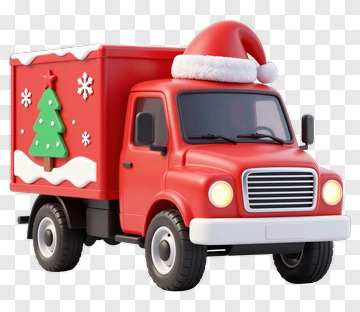 Christmas Delivery Truck PNG