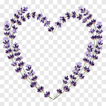 Lavender Heart Arrangement PNG
