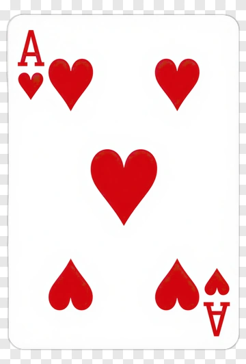 Ace Of Hearts Playing Card PNG