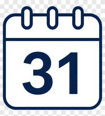 Calendar With Date 31 PNG