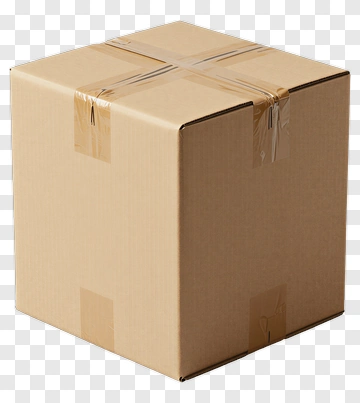 Cardboard Shipping Box PNG