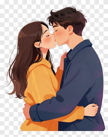 Couple Kissing PNG
