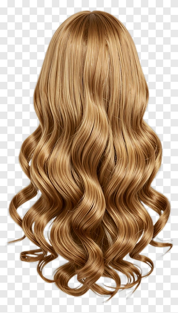 Wavy Blonde Hair PNG