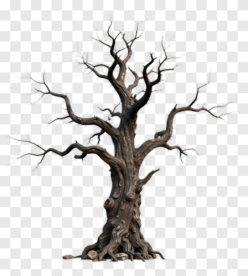 Dead Tree With Twisted Branches PNG