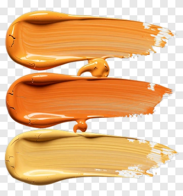 Orange And Beige Paint Strokes PNG