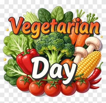 Vegetarian Day With Fresh Vegetables PNG
