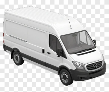 White Delivery Van PNG