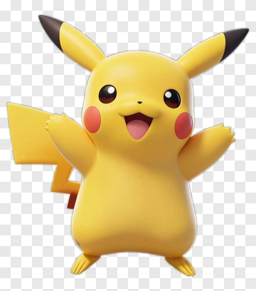 Pikachu Character With A Happy Expression PNG