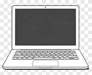 Laptop Computer Outline PNG