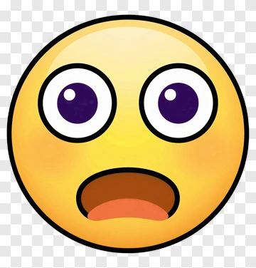 Surprised Emoji Face PNG