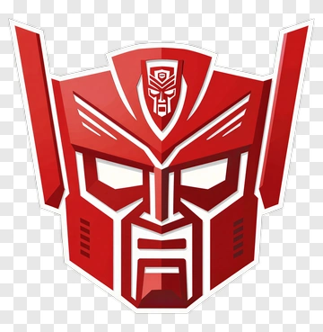 Transformers Red Robot Face PNG