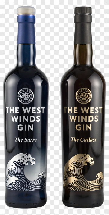 The West Winds Gin Bottles PNG