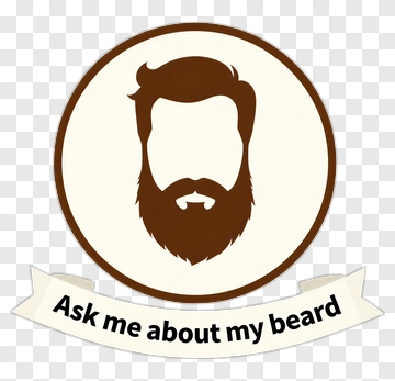 Beard Logo With Text PNG