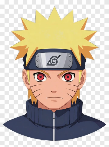 Naruto Uzumaki Character Portrait PNG