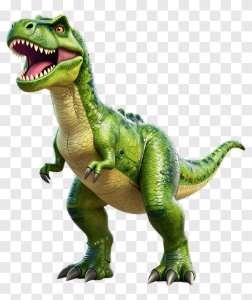 3D Cartoon Dinosaur PNG