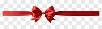Red Ribbon Bow PNG