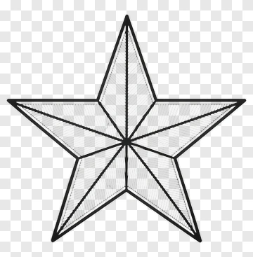 Outlined Star Shape PNG