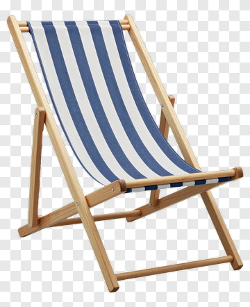 Striped Deck Chair PNG